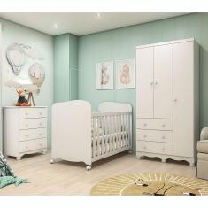 Imagem de Quarto Infnatil com Berço,Guarda Roupa, Cômoda Uli Junior
