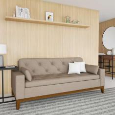 Imagem de Sofá 3 Lugares Carson City Suede Bege - Mobly