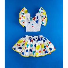 Imagem de Conjunto Fantasia Infantil Palhacinha - Perfeito para Carnaval e Festa