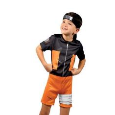 Imagem de Naruto Shippuden Uzumaki Fantasia Infantil Curto Tam M - Novabrink