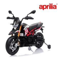 Imagem de Mini Moto Elétrica Infantil Aprilia 12V Bivolt Chave Fárois Led 2 Velo