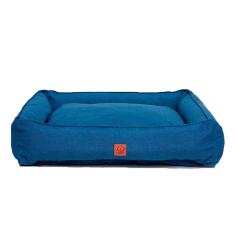 Imagem de Cama Impermeável Ecotec Lisa Azul - Tam. gg