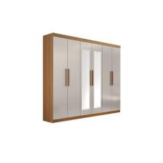 Imagem de Guarda Roupa Casal 6 Portas Com Espelho 100% Mdf Leblon D'doro