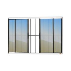 Imagem de Janela Confort 4 Folhas Com Grade Vidro Reflex 120cm X 200cm