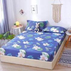 Imagem de Jogo de Cama Box 3 peças Lençol Casal Micropercal Virol Geométrico Flo