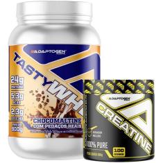 Imagem de Tasty Whey Isolado 3W Chocomaltine 900G + Creatina Adaptogen