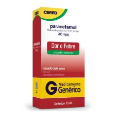 Imagem de Paracetamol 200mg/ml Cimed 15ml Solução Oral
