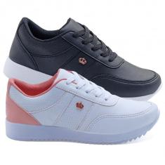 Imagem de Tênis Feminino Casual FXB Antiderrapante Conforto Kit2-Feminino