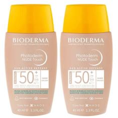 Imagem de Bioderma Photoderm Nude Touch Kit com 2 Unidades – Protetor Solar com Cor FPS50+ - Dorée 40ml Kit-Unissex