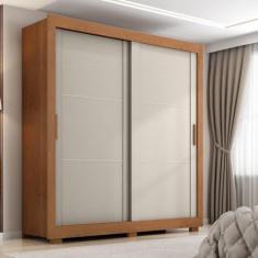Imagem de Guarda-roupa Casal 2 Portas 4 Gavetas Titanium Cinamomo/areia