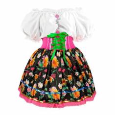 Imagem de Fantasia Vestido Festa Junina Anarrie Adulto Feminino de Luxo