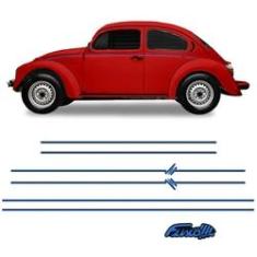 Imagem de Kit Faixa Fusca Itamar Lateral + Emblema Traseiro Resinado