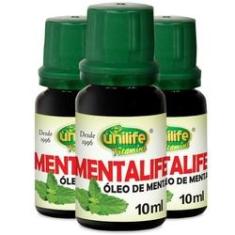 Imagem de Kit 3 Óleo De Menta Unilife Mentalife 10Ml