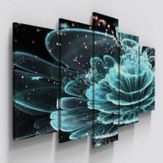 Imagem de Quadros Decorativos Flor Digital Tiffany Sala