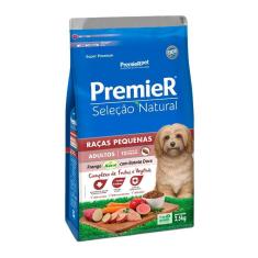 Imagem de Ração Premier Pet Seleção Natural Cães Adultos Raças Pequenas Frango Korin com Batata Doce - 2,5 Kg