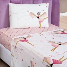 Imagem de Jogo de Cama Infantil Solteiro Bouti Kids 03 Pçs Bailarina - BIA ENXOV