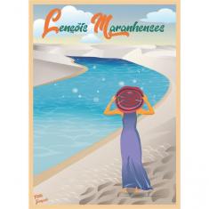 Imagem de Quebra Cabeça Lençóis Maranhenses 1014 Peças 98 X 70cm