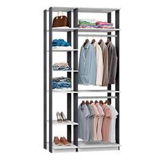 Imagem de Guarda-Roupa Solteiro Modulado Clothes Branco e Espresso