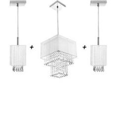 Imagem de Kit 2 Pendente Clearganza + Pendente Marry Organza 