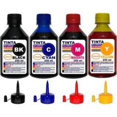 Imagem de Kit 1 Litros ( 4 x 250 ml ) Tinta Epson Impressoras L220 L120 L210 L220 L355