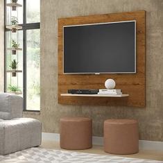 Imagem de Painel Sala Plus FLET Para TV até 32 Polegadas cor Freijó/Off White - Comprar Móveis em Casa