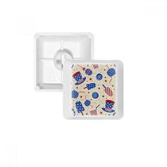 Imagem de USA Hat Candy Ice Cream Star Festival teclado mecânico PBT Gaming Upgrade Kit