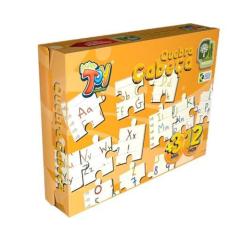 Imagem de Brinquedo Quebra Cabeça Em Mdf 12 Peças Alfabeto +3 Anos Paper Toy