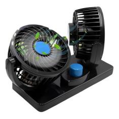 Imagem de Mini Ventilador Duplo 12V Carro Caminhão Ajustável - ZEM