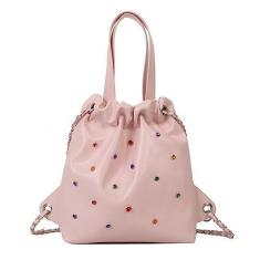 Imagem de Bolsas transversais de moda feminina Alça de corrente leve Bolsas de ombro acolchoadas de designer (Black)