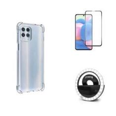 Imagem de Kit Flash Selfie Motorola Moto G100 + Capa + Película De Vidro 3D