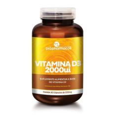Imagem de Vitamina D3 2000 Ui 60 Capsulas Osso Dentes Fortalecimento - Propharma