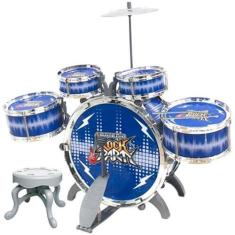 Imagem de Bateria Infantil Rock Party Azul, DM Toys
