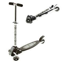 Imagem de Patinete Infantil Radical Balanço C 4 Rodas Preto Bbr Toys