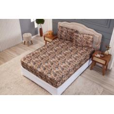 Imagem de Roupa De Cama De Solteiro Lençol Com Elástico E Fronha Malha Gel Dia A