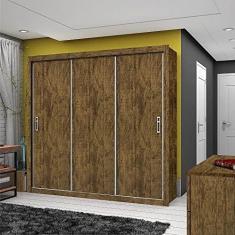 Imagem de Guarda Roupa Casal 3 Portas 4 Gavetas Ilhéus Carioca Móveis