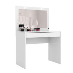 Imagem de penteadeira camarim com espelho atraente 1 pt branca