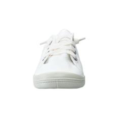 Imagem de Tênis feminino sem cadarço de lona de linho sem cadarço, Branco, 35