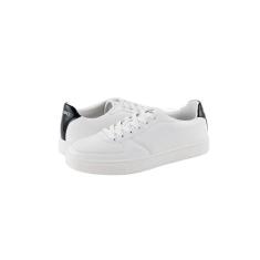 Imagem de Mario Lopez Tênis masculino Carlos cano baixo com cadarço confortável tênis clássico masculino, Branco, 41