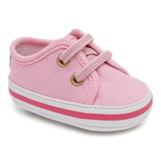 Imagem de Tênis Bebê Pimpolho Rosa Ajustável Antiderrapante 01 Ao 04