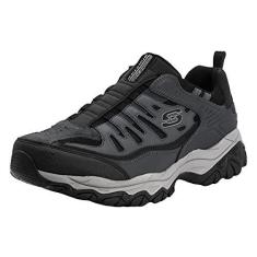 Imagem de Skechers Afterburn Wonted masculino, carvão/preto, tamanho 41, Carvão/Preto