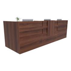 Imagem de Balcão em L Recepção Caixa 266cm Álamo - Linha Premium - Mod 1.1 - Mar