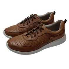 Imagem de Tênis Cano Curto Couro de Carneiro Caramelo-Feminino