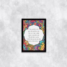 Imagem de Quadro Decorativo Mantra O Deus Que Habita Em Mim 45x34cm