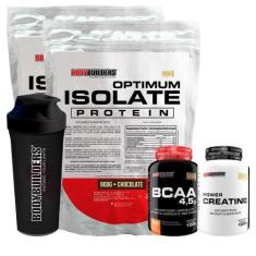 Imagem de Kit 2 Optimum Isolate Whey Protein 900G+ Power - Bodybuilders