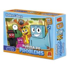 Imagem de Quebra-Cabeça Turma do Problems Minecraft 60pçs Original - Algazarra
