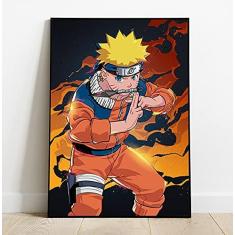 Quadro decorativo Kakashi Anime Naruto Arte Desenho para sala