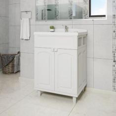Imagem de Gabinete Para Banheiro Astra Gab2-Br1 2 Portas Branco Com Lavatório