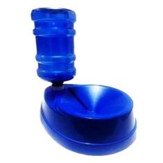 Imagem de Bebedouro Automático 500Ml Cães Gatos Não Molha Pelos - Azul