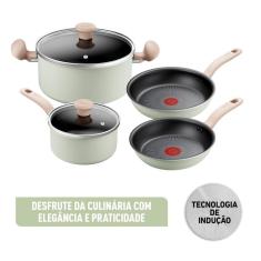 Imagem de Jogo de Panelas Tefal So Matcha 4 Peças Verde