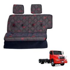 Imagem de Sofá Cama Caminhão Mb 1620 2002 2003 2004 2005 2006 Vermelho - Pampa